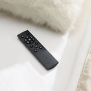 B543-Q	 BLACK VELVET QUEEN BED W/FIREPLACE & BLUETOOTH SPEAKER & USB