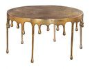 Drip Coffee Table Antique Brass