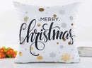MERRY CHRISTMAS 18x18 PILLOW COVER- BLACK/SILVER/GOLD