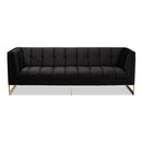 TSF-5507-Black/Gold-Sofa