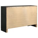  Coaster Furniture Miranda 206363 7-Drawer Dresser - Black IMAGE 5