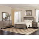  Size_King -- Kauffman 204191KE Wood Eastern King Panel Bed - Washed Taupe IMAGE 7