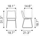  Zuo Smart 100505 Dining Chair - Vintage Espresso IMAGE 12