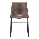  Zuo Smart 100505 Dining Chair - Vintage Espresso IMAGE 3