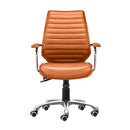  Zuo Enterprise 205167 Low Back Office Chair - Orange IMAGE 3