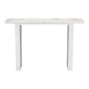  Zuo Atlas 100709 Console Table - White & Silver IMAGE 3