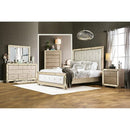  Size_Queen -- Furniture of America Loraine Upholstered Panel Bed IMAGE 4