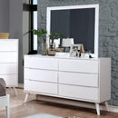  Furniture of America Lennart 6-Drawer Dresser CM7386WH-D IMAGE 4