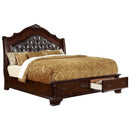  Furniture of America Edinburgh California King Upholstered Panel Bed CM7672CK-BED IMAGE 1