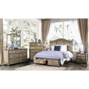  Color_Rustic Natural Tone -- Furniture of America Belgrade Queen Panel Bed with Storage IMAGE 2