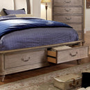  Color_Rustic Natural Tone/ivory -- Belgrade CM7614Q Queen Bed IMAGE 2