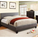  Color_Grey  Size_Full  -- Winn Park CM7008GY-F-BED Full Upholstered Panel Bed IMAGE 1