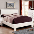  Color_White Size_Twin -- Winn Park CM7008WH-T-BED Twin Upholstered Panel Bed IMAGE 1