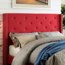  Furniture of America Anabelle King Upholstered Panel Bed CM7677RD-EK-BED IMAGE 3