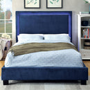  Furniture of America Erglow I California King Upholstered Panel Bed CM7695NV-CK-BED IMAGE 2