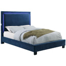  Furniture of America Erglow I Full Upholstered Panel Bed CM7695NV-F-BED IMAGE 1