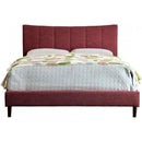  Furniture of America Ennis King Upholstered Panel Bed CM7678RD-EK-BED IMAGE 1