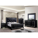 Color_Black  Size_California King  -- Furniture of America Bellanova Upholstered Panel Bed IMAGE 4