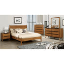  Color_Oak  Size_Queen  -- Lennart CM7386A-Q Queen Bed IMAGE 2