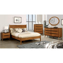  Color_Oak  Size_Queen  -- Lennart CM7386A-Q Queen Bed IMAGE 3
