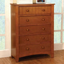  Furniture of America Omnus 5-Drawer Kids Chest CM7905OAK-C IMAGE 2