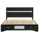  Size_King -- Miranda 206361KE 51-inch Wood Eastern King Storage Panel Bed - Black IMAGE 3