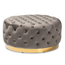 Grey/Gold-Ottoman TSF-6689