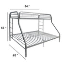  Acme Furniture Tritan 02052SI Twin XL/Queen Bunk Bed IMAGE 5