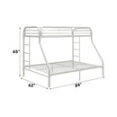  Acme Furniture Tritan 02052WH Twin XL/Queen Bunk Bed IMAGE 5