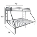  Acme Furniture Tritan 02053SI Twin/Full Bunk Bed IMAGE 5