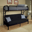  Acme Furniture Eclipse 02091W-BK Twin/Full Futon Bunk Bed IMAGE 1