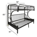  Acme Furniture Eclipse 02091W-BK Twin/Full Futon Bunk Bed IMAGE 5