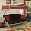  Acme Furniture Eclipse 02091W-SI Twin/Full Futon Bunk Bed IMAGE 1