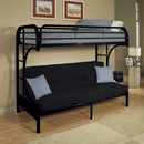  Acme Furniture Eclipse 02093BK Twin XL/Queen Futon Bunk Bed IMAGE 1