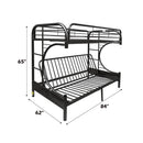  Acme Furniture Eclipse 02093BK Twin XL/Queen Futon Bunk Bed IMAGE 5