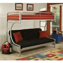  Acme Furniture Eclipse 02093SI Twin XL/Queen Futon Bunk Bed IMAGE 1