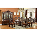  Furniture of America Oval Wyndmere Dining Table with Pedestal Base CM3186CH-T-TABLE IMAGE 5