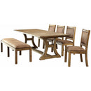  Furniture of America Gianna Dining Table with Trestle Base CM3829T-TABLE IMAGE 6