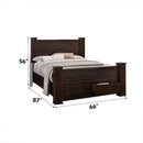  Size_Queen -- Acme Furniture Panang Poster Bed with Storage IMAGE 3