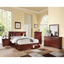  Acme Furniture Louis Philippe III King Bookcase Bed with Storage 24377EK IMAGE 3
