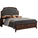  Acme Furniture Lancaster King Upholstered Panel Bed with Storage 24567EK IMAGE 1