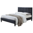  Acme Furniture Saveria Queen Upholstered Platform Bed 25660Q IMAGE 1