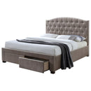 Acme Furniture Denise King Upholstered Panel Bed with Storage 25667EK IMAGE 1