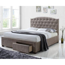  Acme Furniture Denise King Upholstered Panel Bed with Storage 25667EK IMAGE 2