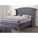  Acme Furniture Rebekah King Upholstered Panel Bed 25816EK IMAGE 2