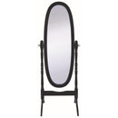  Coaster Furniture Foyet 950803 Wood Adjustable Full Length Cheval Mirror - Black IMAGE 2