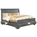  Color_Grey  Size_Queen  -- Furniture of America Brandt Sleigh Bed with Storage IMAGE 1