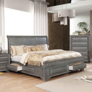  Color_Grey  Size_Queen  -- Furniture of America Brandt Sleigh Bed with Storage IMAGE 2