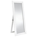 Coaster Furniture 961656 CADENCE TEMPERED GLASS FULL LENGTH MIRROR WHITE HIGH GLOSS