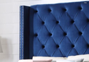 B580-Q BLUE VELVET QUEEN BED